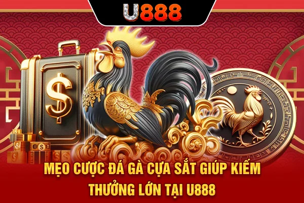 Mẹo cược đá gà cựa sắt giúp kiếm thưởng lớn tại U888